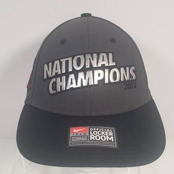 Nike Football Hat‎ Alabama Crimson Tide 2012 National Champions Locker Room Cap - Picture 2 of 9